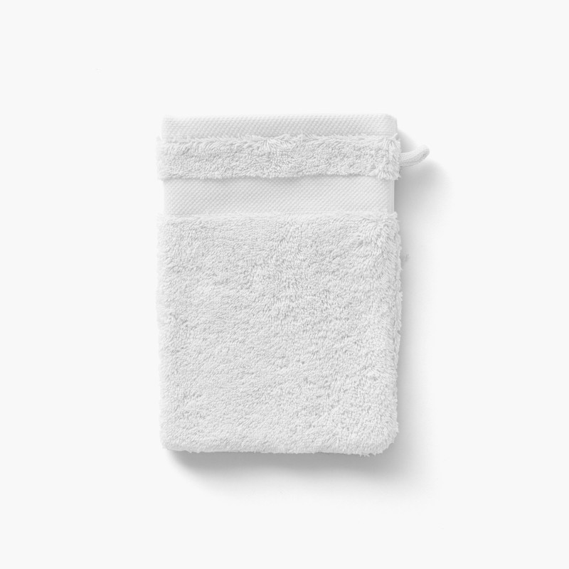Lot de 10 Gants de Toilette Microfibre (Blanc) Taille 15 x 21 cm, Gants de  Bain