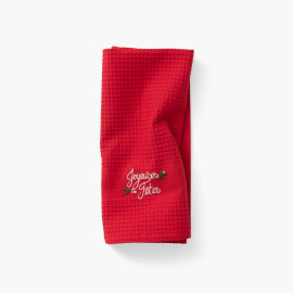 Torchon essuie-main coton 'Le Classique' 50 x 70 cm - rouge