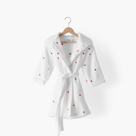 Children&apos;s bathrobe cotton Adore white