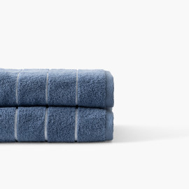 Hypnotic Indigo cotton bath towel